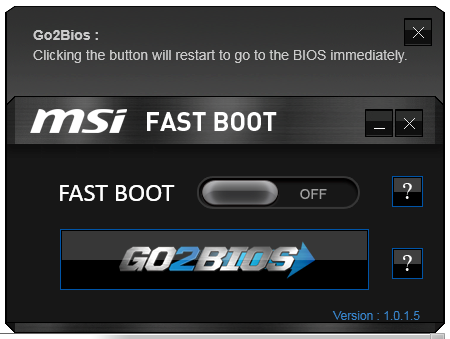 msi fast boot windows 10 download